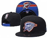 Thunder Team Logo Black Adjustable Hat GS,baseball caps,new era cap wholesale,wholesale hats